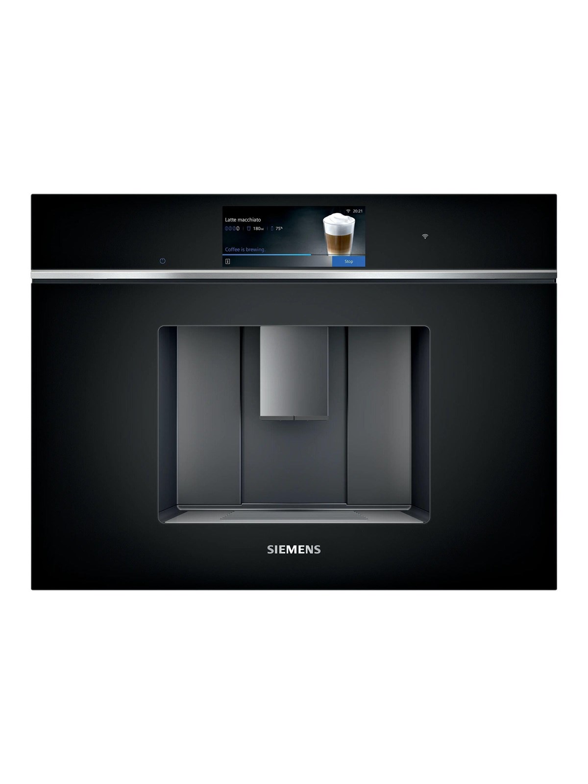 Bosch Siemens iQ700 CT718L1B0 - automatic coffee machine with milk frother - 19 bar - black