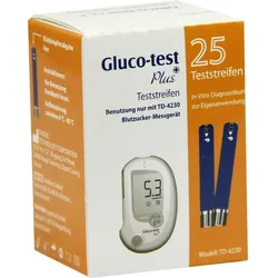 Gluco-Test Plus Blutzuckerteststreifen 25 ST