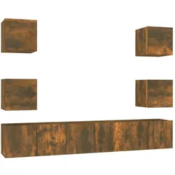 vidaXL, TV Möbel, Inbelano (7 Stück) (60 x 30 x 30 cm)
