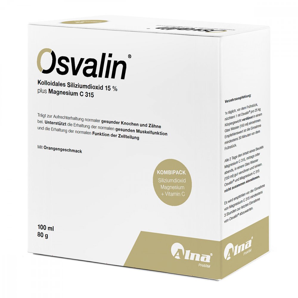Pharma Peter GmbH Osvalin 100 ml Silizium+80 g Magnesium Kombipack. 10331695