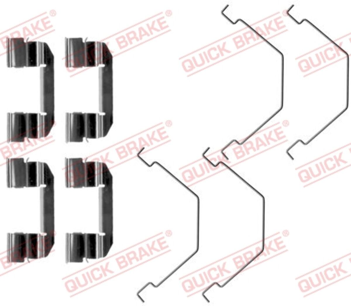 Quick Brake Set di accessori, pastiglia del freno a disco 109-1292