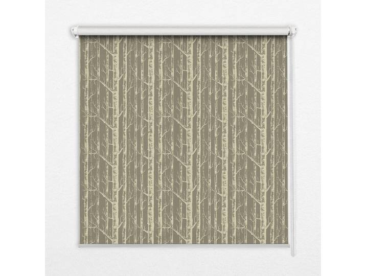 Tulup Innenrollo - Fensterrollo - Rollo - 150x180 cm - Baumstämme, Braun, Kunststoff, Rechteckig, 150x180x0.5 cm, Heimtextilien, Vorhänge, Rollos