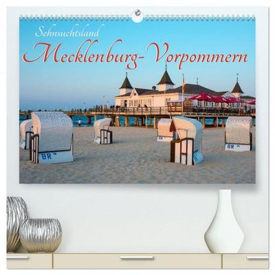 Sehnsuchtsland Mecklenburg-Vorpommern (hochwertiger Premium Wandkalender 2026 DIN A2 quer), Kunstdruck in Hochglanz