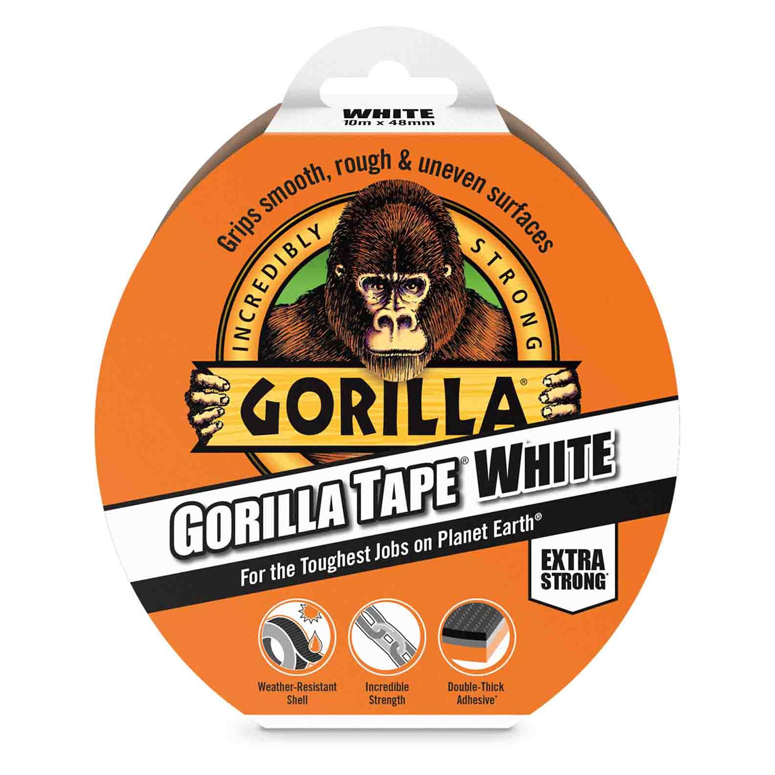 Gorilla Panzerband, Polyethylen Weiss, 0.18mm x 48mm x 8.2m (48 mm) (3044600)