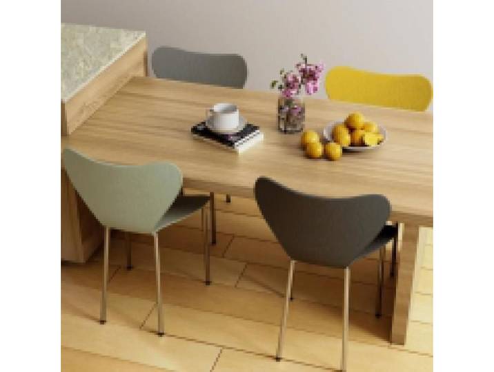 YIYI. CHAISE EMPILABLE - 4PCS - CHAISE DE SALLE À MANGER EN PP - CHARGE MAXIMALE:120 KG - 45 X 40 X 82 5 CM
