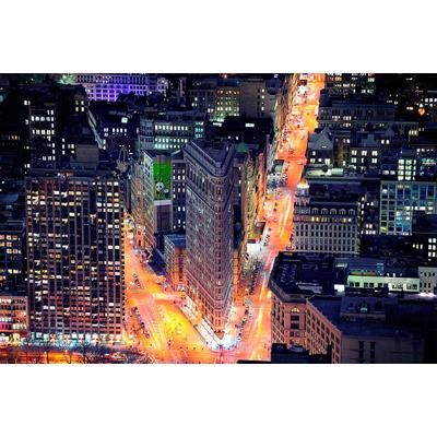 Fototapete PAPERMOON "Flat Iron Building", bunt, B:3m L:2,23m, Vlies, Tapeten