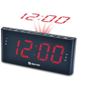 Denver Radiowecker CPR-710, UKW, zwei Weckzeiten, Projektion