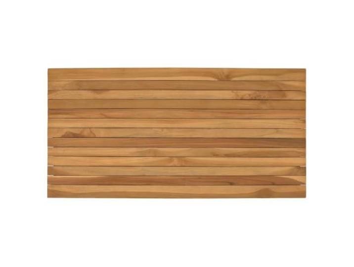 fsahslih Tischplatte 100 x 50 x 3,5 cm Massivholz Teak Rechteckig Natur Vielseitige Holzplatte für Terrasse, Garten und Esszimmer mit wasserbasierter Behandlung für eine sichtbare Holzmaserung.
