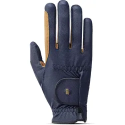 Roeckl Reithandschuhe MALTA navy/caramel, Roe17_Gr.: 8