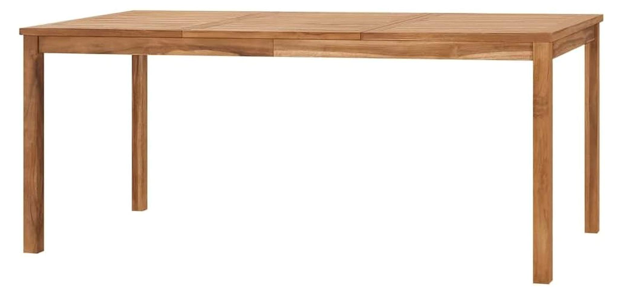 Teak Massiv Garten Esstisch 180x90x77 cm