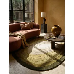 Wollteppich abstrakt Grün 200 x 290 cm - PARRET   Kadima Design