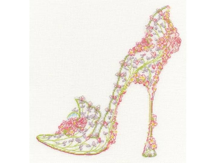 Bothy Threads Counted Cross Stitch Kit - Bruiloft Slipper