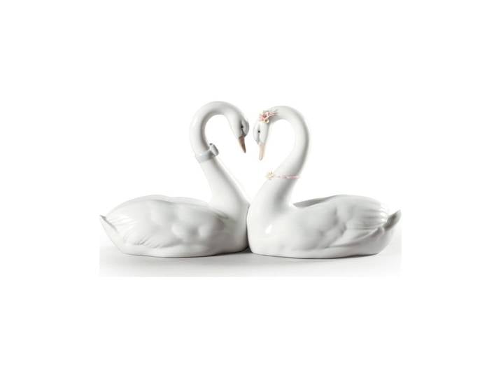 LLADRÓ objet décoratif COUPLE DE CYGNES