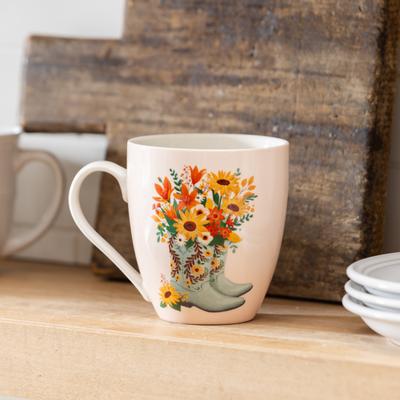 Evergreen Cowboys Boots Ceramic Coffee Cup