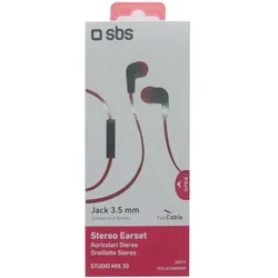 SBS Stereo Earset Rot 26519