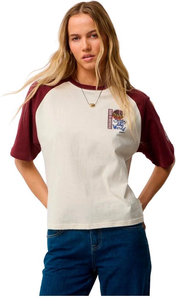Rip Curl  - Surf The World Boxy Bone - S - Tee-shirt