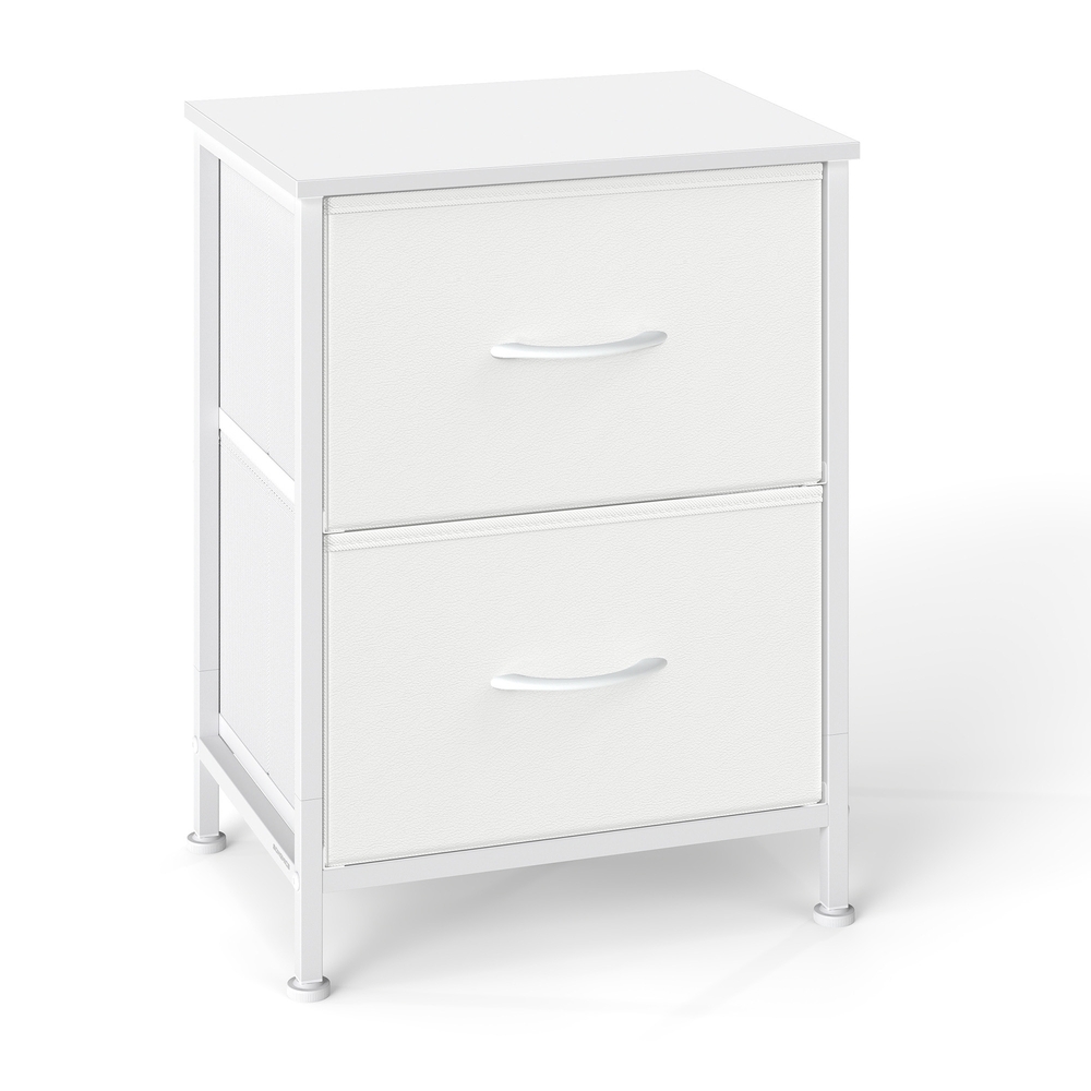 SONGMICS Kommode, Schrank, 2 Stoffschubladen LGSB35312WH01