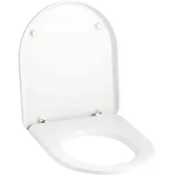 Geberit Mango WC-Sitz, weiß Scharniere verchromt
