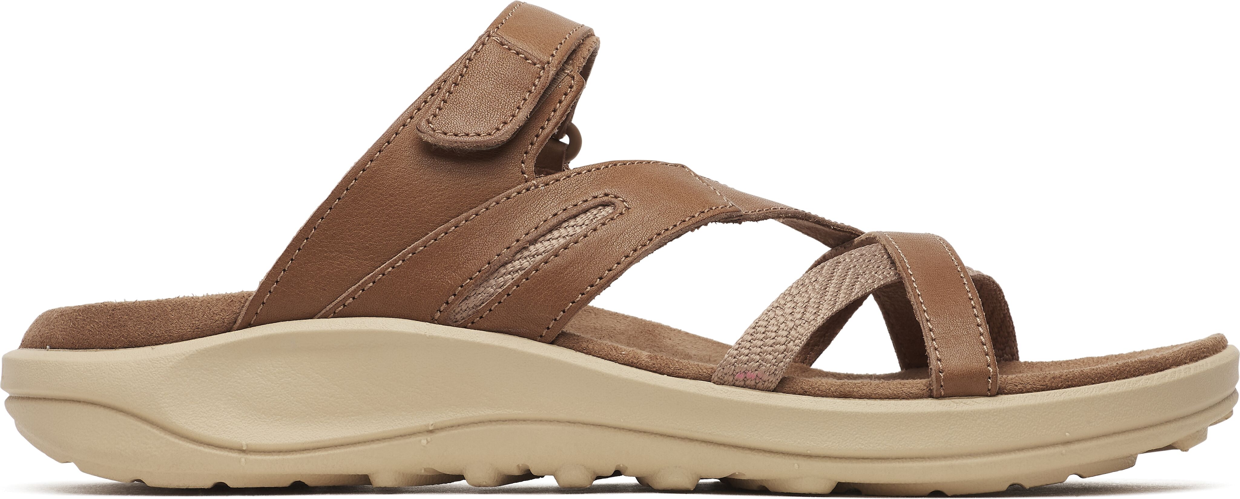 Sandale MERRELL "DISTRICT 4 LTR WEAVE", Damen, Gr. 37, braun (mocha), Leder, Synthetik, Schuhe Sandale mocha 37