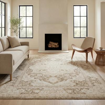 ROW Lauren Vintage Center Medallion Textured Pile Rug