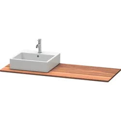 Duravit XSquare Massivholz-Konsole, 1 Ausschnitt mittig, 1400x20x550mm, XS061GM7777
