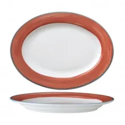 Calypso Korallen-Tablett 30,1 x 22,7 cm Corona, 12er-Pack