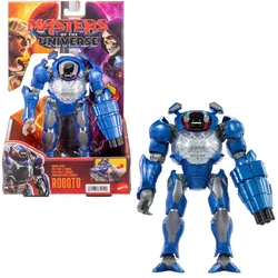 Masters of the Universe Roboto Figur 14 cm – Combat Ready, Twist & Release Quick Draw mit Blaster