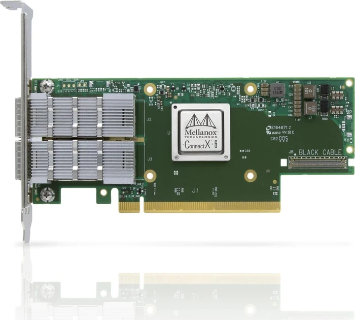 NVIDIA ConnectX-6 - network adapter - PCIe 4.0 x16 - 200Gb Ethernet / 200Gb Infiniband QSFP28 x 2