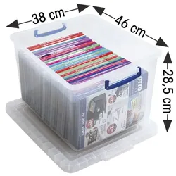 OTTO Office Ablageboxen 33,5 Liter transparent, 38.3x28.5x46 cm