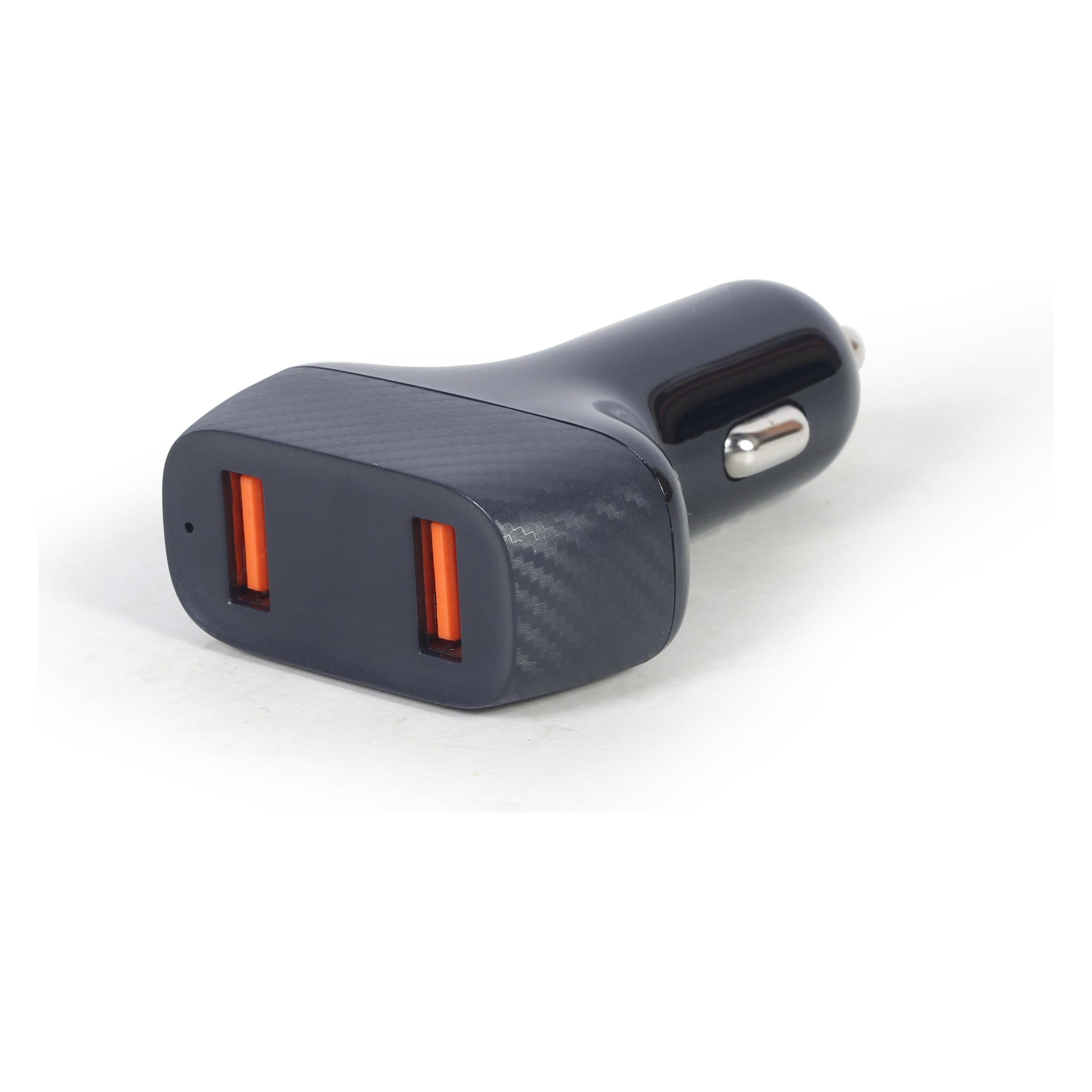 Gembird TA-U2QC3-CAR-01 Ladegerät für Mobilgeräte Schwarz Auto (TA-U2QC3-CAR-01)