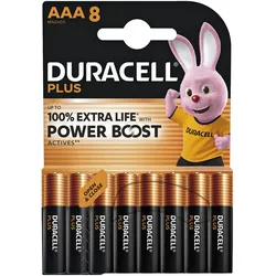 DURACELL Batterien PLUS Alkali-Mangan Micro AAA 1,5 V, 8 St.