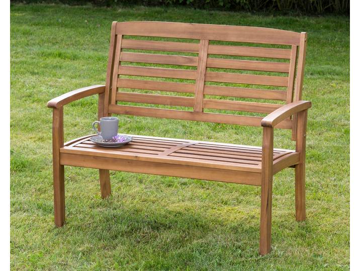 Gartenbank MERXX Paraiba , braun, B:110cm H:91,5cm T:61cm, Holz, Sitzbänke, Gartenbank