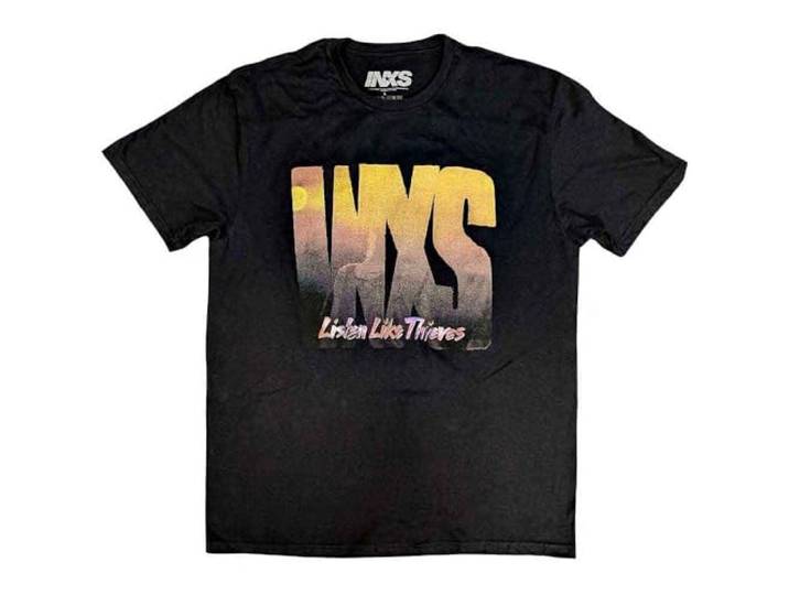 INXS T Shirt Listen Like Thieves Tour nieuw Officieel Unisex Zwart S