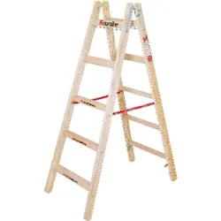 Holz-Sprossenstehleiter Comfort, 2x5 Sprossen