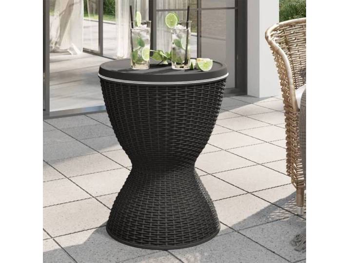 (Summer sales 2025) Table à glacière 3 en 1 - GKK - noir polypropylène(75)