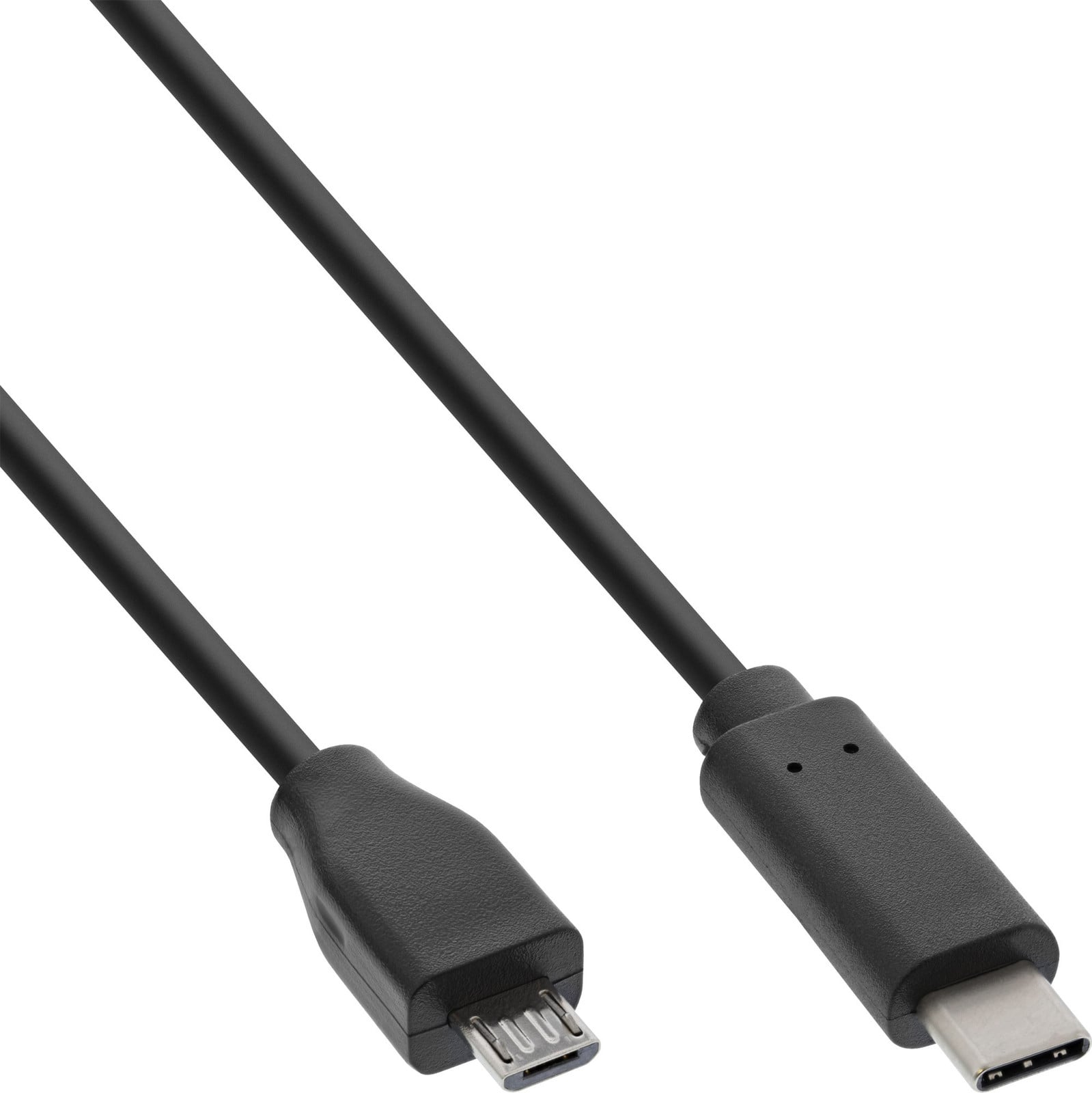 InLine USB-C naar Micro-USB B kabel, 0,5 meter, zwart