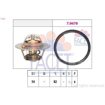 FACET Thermostat, Kühlmittel 77923 für DACIA