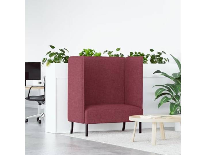 HEFZGDB Hochlehner Sofa Burgunderrot 109x56x121 cm Stoff Eckcouch mit ergonomischer Unterstützung und robuster Konstruktion für Wohnlounges und Arbeitsbereiche, kompakt und geräumig