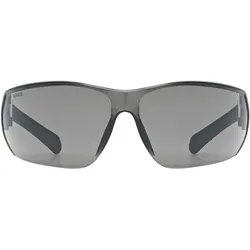 Uvex, Unisex, Sportbrille, equate (Black Matt, Smoke), Schwarz