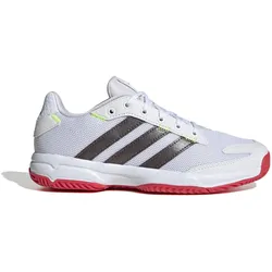 Adidas, Jungen, Hallenschuhe, Stabil Jr (37 1/3), Weiss