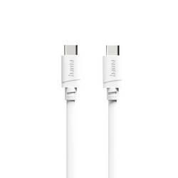 hama 00201807 Ladekabel, USB-C - USB-C, 60 W, 1 m, Weiß