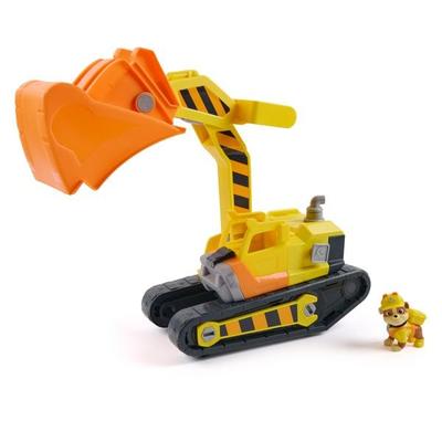 Rubble & Crew - Rubbles extragroßer 2-in-1 Premium Bagger-Fahrzeug mit Rubble Hundefigur