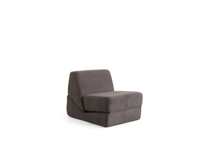 Bettsofa Origami Warmgrau Stoff B 100 T 70 cm - Bettsofa