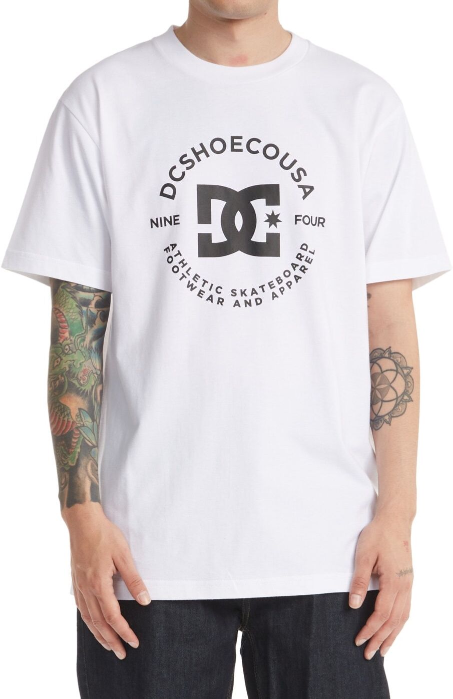 T-Shirt DC SHOES "DC Star Pilot", Herren, Gr. L, weiß, Obermaterial: 100% Baumwolle., Shirts T-Shirt