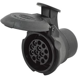 Hella Anhänger-Adapter 8JA 008 969-011, für PKW / LKW, 7 auf 13 polig, 12 V, für Anhängerkupplung