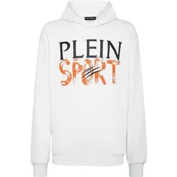 PLEIN SPORT Hoodie, Größe S in Weiß 01