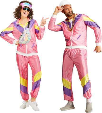 Trainingsanzug "80er" unisex, rosa-color