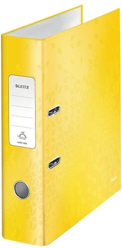 Leitz Pasta de Arquivo    Cartão   Amarelo   80 mm   A4  180° WOW
