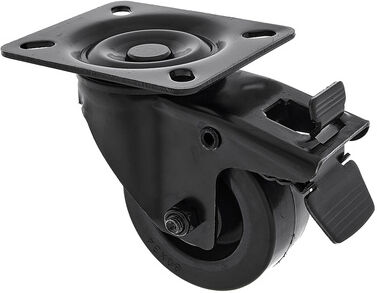 Roadworx Black Wheel Braked 80mm Noir