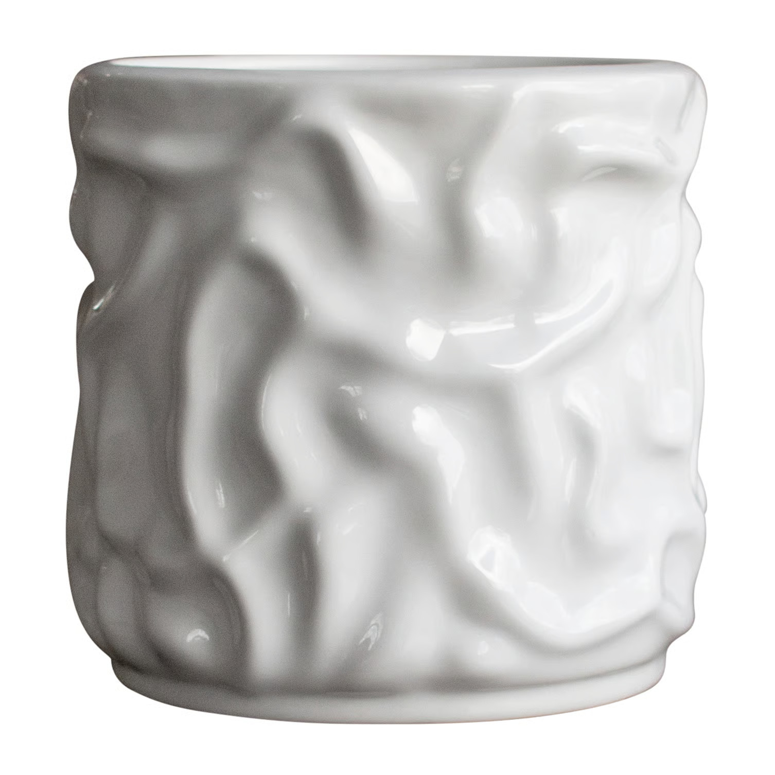 DBKD Swoon bloempot Shiny white Ø15 cm
